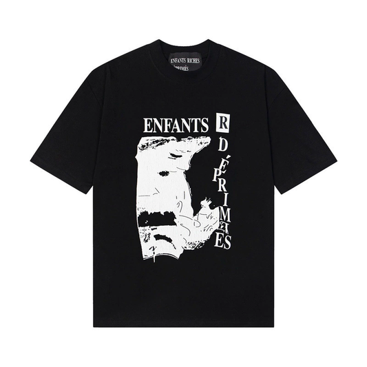 Nelso Oversized Graphic T‑Shirt, High Street Hip‑Hop Graffiti Sketch Print Loose Short Sleeve Casual Unisex Streetwear Tee