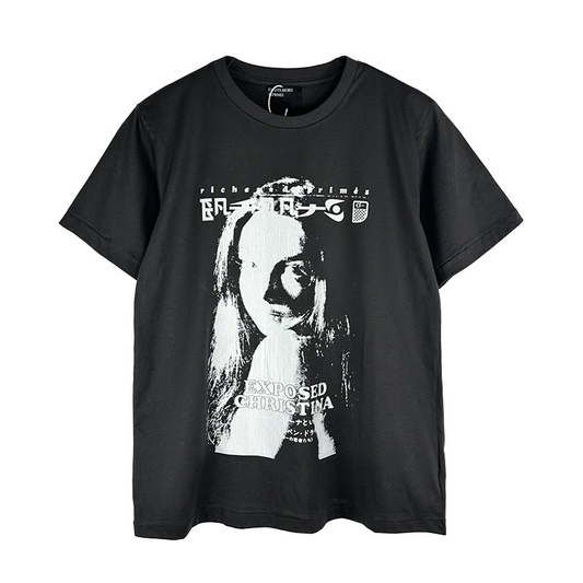 Nelso Oversized Graphic T‑Shirt, High Street Hip‑Hop Graffiti Sketch Print Loose Short Sleeve Casual Unisex Streetwear Tee