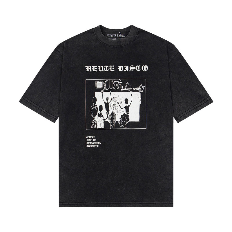 Nelso Oversized Graphic T‑Shirt, High Street Hip‑Hop Graffiti Sketch Print Loose Short Sleeve Casual Unisex Streetwear Tee